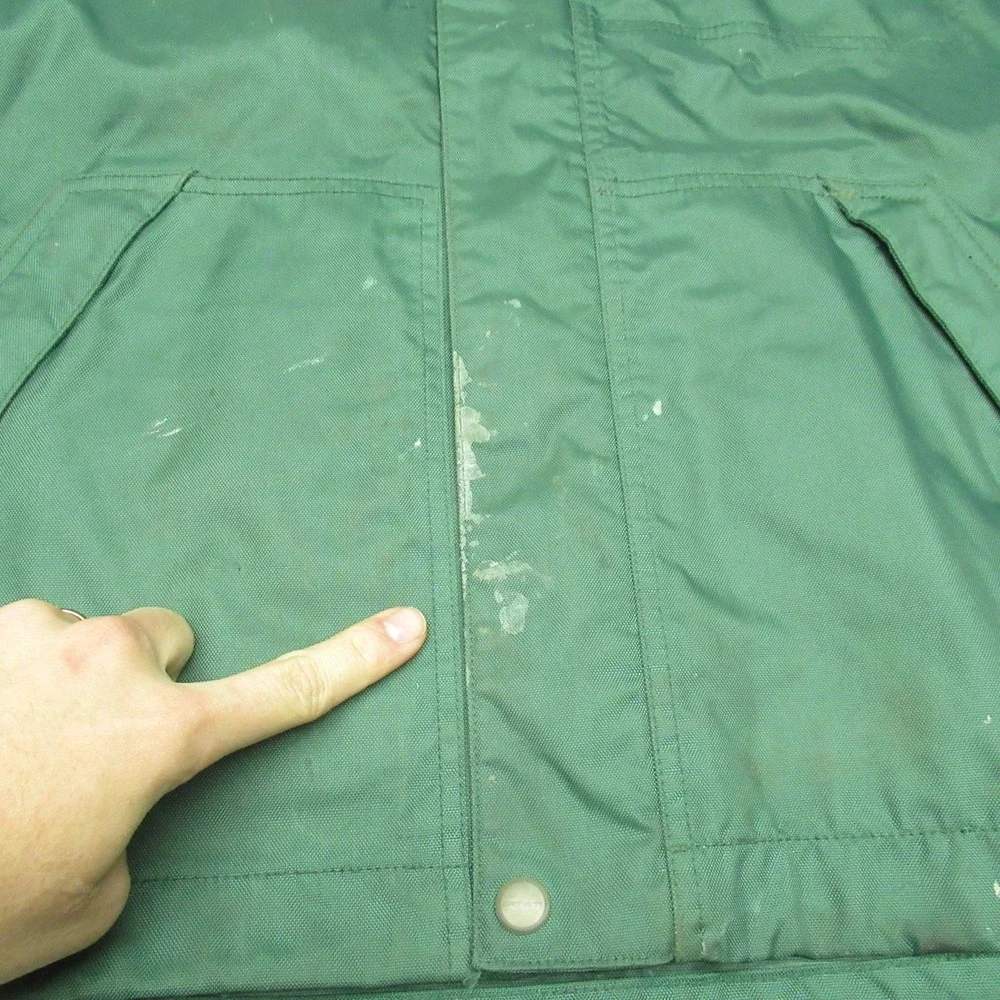 Carhartt Jacket Mens Medium Green Storm Defender Loose Fit Hooded Midweight Work
